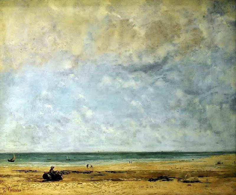 Gustave Courbet Seashore Norge oil painting art